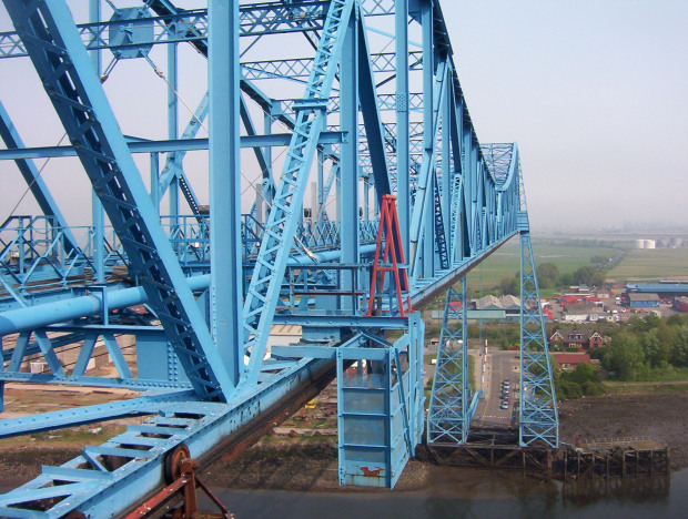 A view across the top of the bridge.