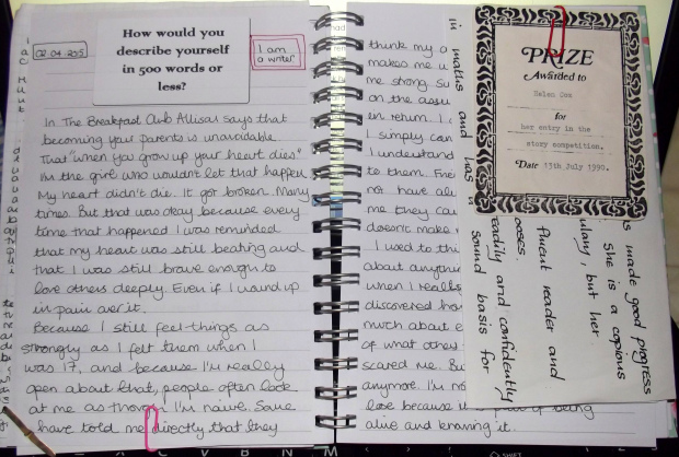 journal page 500 words helen cox