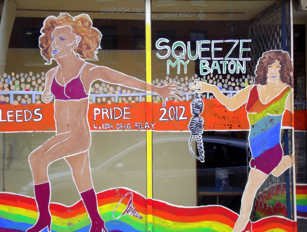 Leeds Pride Art Shop Window