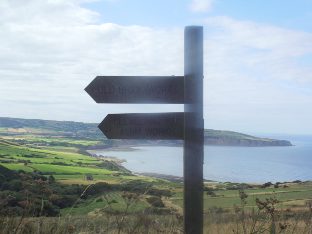 sign post for old brick work